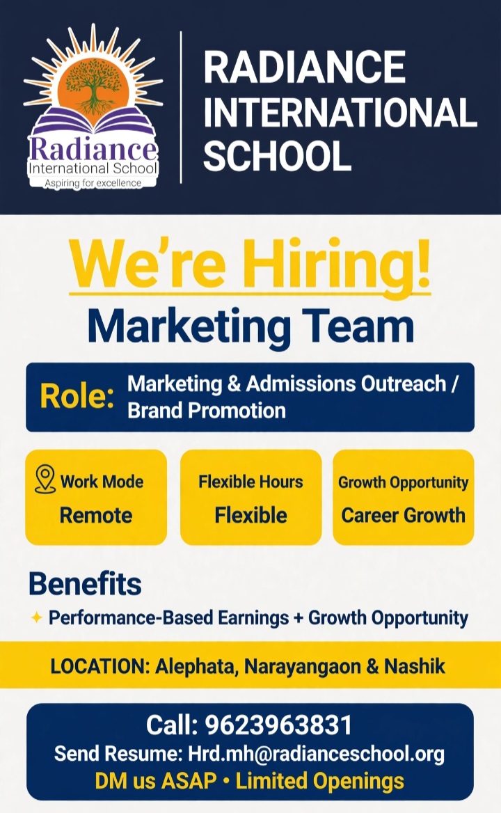 Radiance International School - We're Hiring: Marketing Team